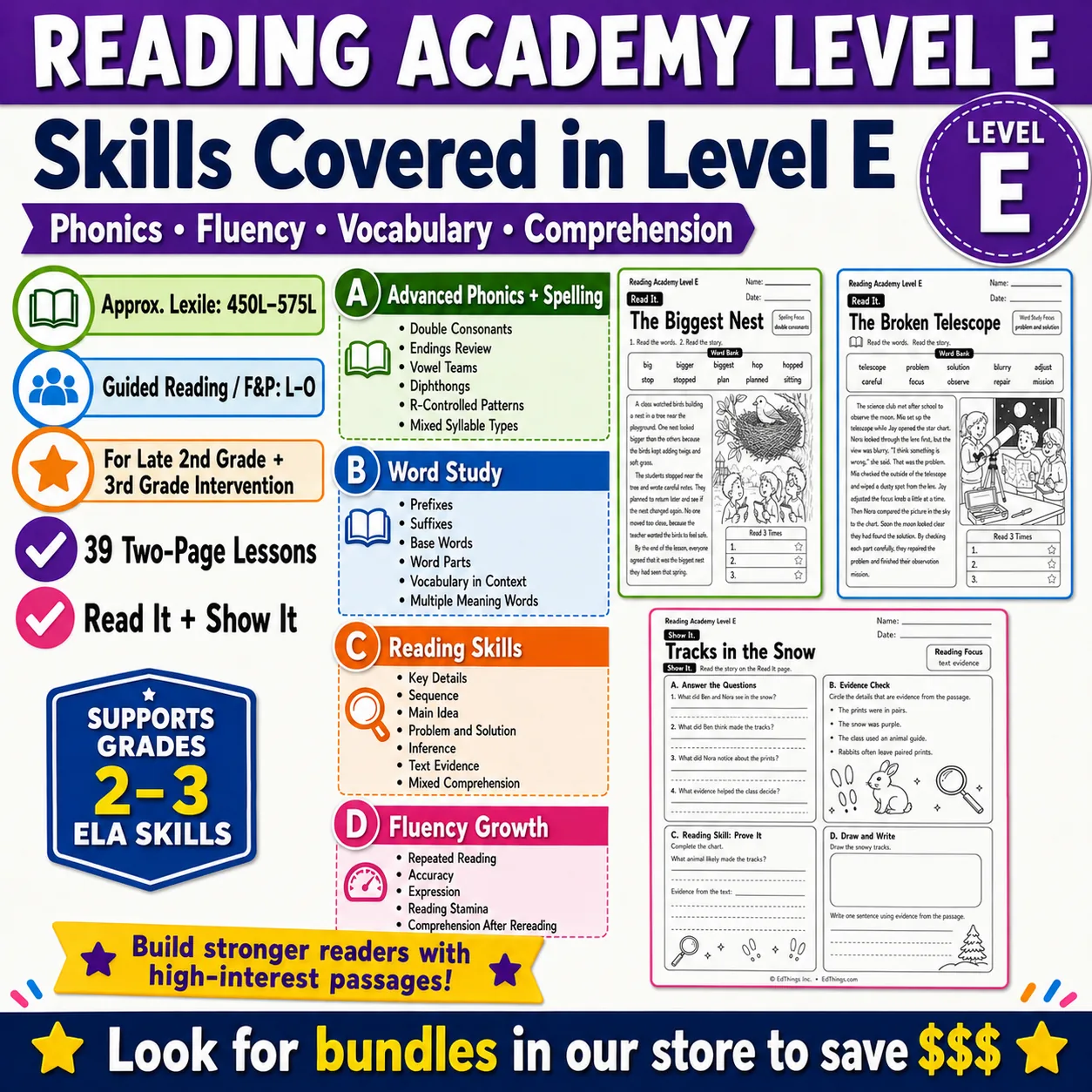 Reading Academy Level E preview image from EdThings