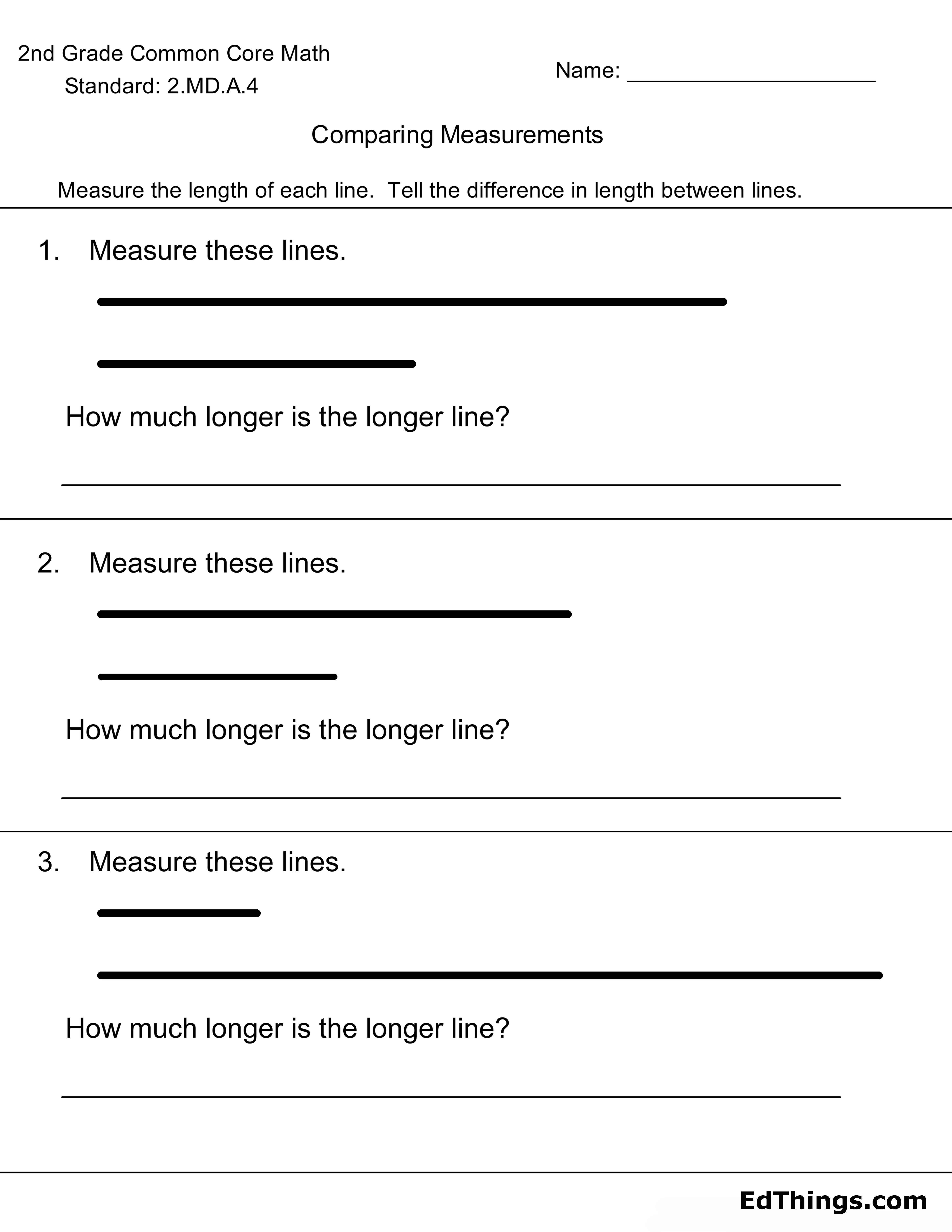 Comparing Measurements