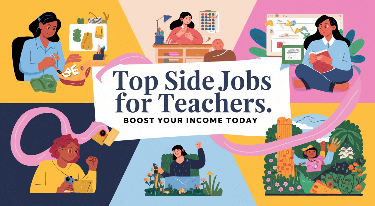 Image showing different top side jobs for teachers